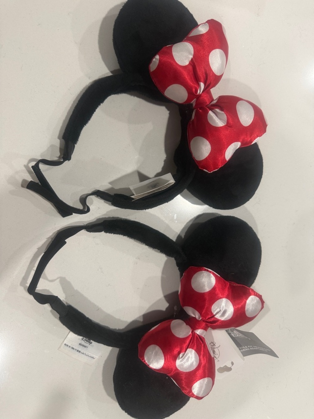 Minnie Mouse Ears Headband with Red Polka Dot Bow